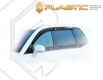 2 169 р. Ветровики дверей CA-Plastic  SSANGYONG Stavic  MPV5 (2013-2018) (Classic полупрозрачный, Без хром. молдинга)  с доставкой в г. Калуга. Увеличить фотографию 1