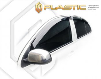 2 079 р. Дефлектора окон CA-Plastic  Nissan March  4 K13,NK13 (2010-2024) (Classic полупрозрачный)  с доставкой в г. Калуга. Увеличить фотографию 1