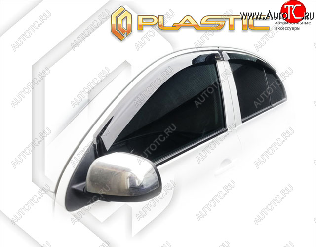 2 079 р. Дефлектора окон CA-Plastic  Nissan March  4 K13,NK13 (2010-2024) (Classic полупрозрачный)  с доставкой в г. Калуга