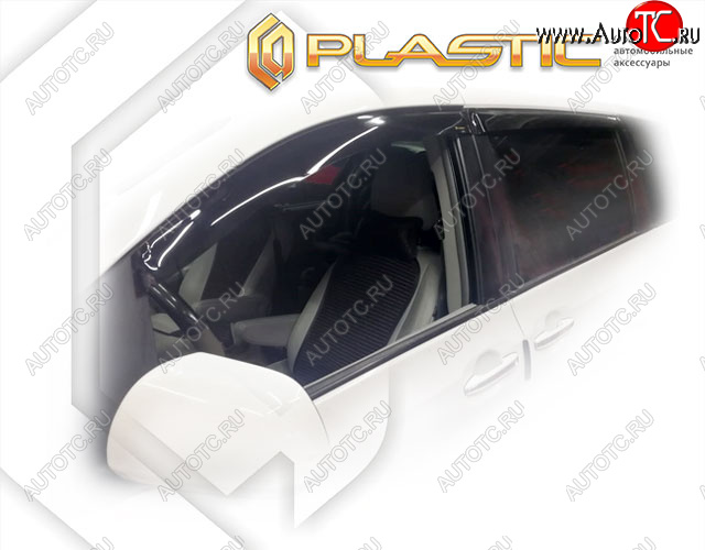 2 169 р. Дефлектора окон CA-Plastic  Toyota Sienna  XL30 (2010-2017) (Classic полупрозрачный, Без хром. молдинга)  с доставкой в г. Калуга