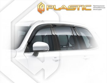 2 059 р. Дефлектора окон CA-Plastic  Volvo XC90  L (2015-2024) (Classic полупрозрачный, Без хром. молдинга)  с доставкой в г. Калуга. Увеличить фотографию 1