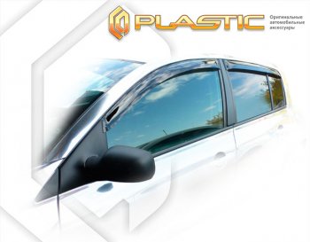 Дефлектора окон CA-Plastic Renault (Рено) Megane (Меган)  хэтчбэк 5 дв. (2002-2006) хэтчбэк 5 дв.  дорестайлинг  (Classic полупрозрачный)