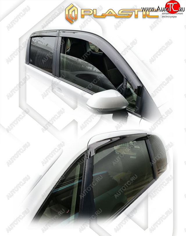 1 989 р. Ветровики дверей CA-Plastic  Toyota Spade  NP140 (2012-2020) (Classic полупрозрачный)  с доставкой в г. Калуга