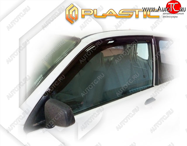 1 899 р. Ветровики дверей CA-Plastic Mitsubishi Minica H4 хэтчбэк 3 дв. дорестайлинг (1998-2000) (Classic полупрозрачный, Без хром. молдинга)  с доставкой в г. Калуга