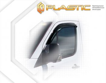 1 989 р. Дефлектора окон CA-Plastic  Volkswagen Crafter  1 (2006-2017) (Classic полупрозрачный, Без хром. молдинга)  с доставкой в г. Калуга. Увеличить фотографию 1