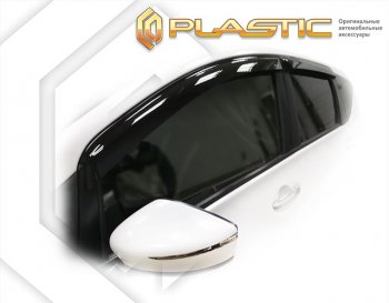 1 989 р. Ветровики дверей CA-Plastic  Nissan Note  2 (2012-2020) (Classic полупрозрачный, Без хром. молдинга)  с доставкой в г. Калуга. Увеличить фотографию 1