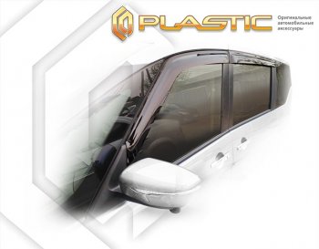 1 999 р. Дефлектора окон CA-Plastic  Nissan Serena  C27 (2016-2019) (Classic полупрозрачный)  с доставкой в г. Калуга. Увеличить фотографию 1