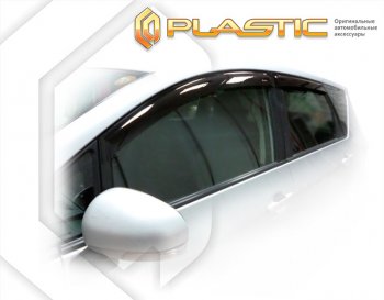 Ветровики дверей CA-Plastic Toyota Verso S P120 хэтчбэк 5 дв. дорестайлинг (2010-2014)  (Classic полупрозрачный)