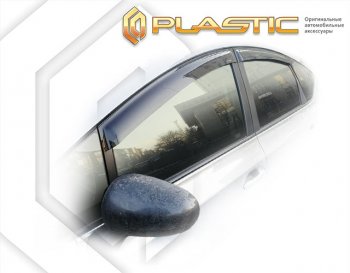 Дефлектора окон CA-Plastic Toyota (Тойота) Prius (Приус) ( Alfa лифтбек,  Alfa универсал) (2011-2024) Alfa лифтбек, Alfa универсал рестайлинг, рестайл