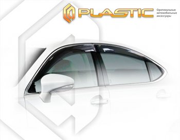 2 059 р. Дефлектора окон CA-Plastic  Lexus ES  350 (2015-2018) (Classic полупрозрачный, Без хром. молдинга)  с доставкой в г. Калуга. Увеличить фотографию 1