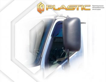 2 079 р. Дефлектора окон (с 2018 года, широкая кабина) CA-Plastic Hino 300 (2010-2024) (Classic полупрозрачный)  с доставкой в г. Калуга. Увеличить фотографию 1