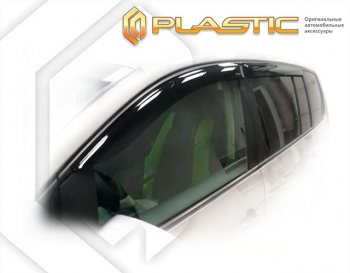2 169 р. Дефлектора окон CA-Plastic  Volkswagen Touran  1T (2006-2010) (Classic полупрозрачный, Без хром. молдинга)  с доставкой в г. Калуга. Увеличить фотографию 1