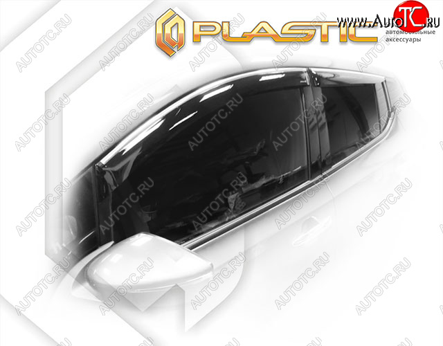 2 079 р. Ветровики дверей CA-Plastic  Nissan Leaf  2 (ZE1) (2017-2024) (Classic полупрозрачный)  с доставкой в г. Калуга