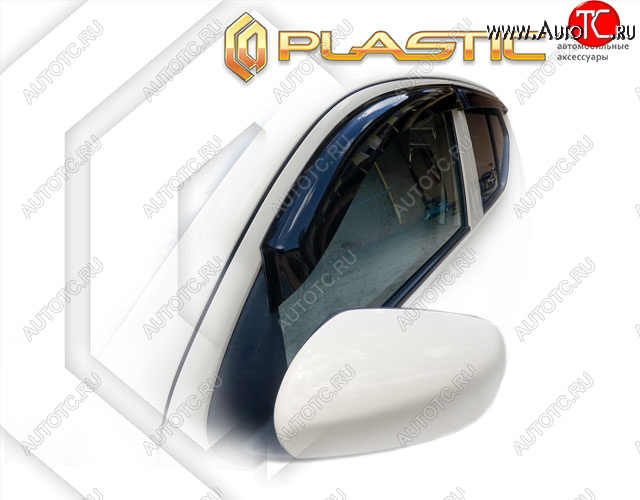 1 989 р. Ветровики дверей CA-Plastic Suzuki Alto HA36/36V хэтчбек 5 дв. дорестайлинг (2014-2021) (Classic полупрозрачный)  с доставкой в г. Калуга