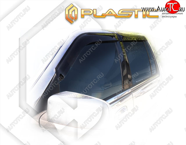 2 079 р. Ветровики дверей CA-Plastic  Lincoln Navigator  2 (2003-2006) (Classic полупрозрачный, Без хром. молдинга)  с доставкой в г. Калуга