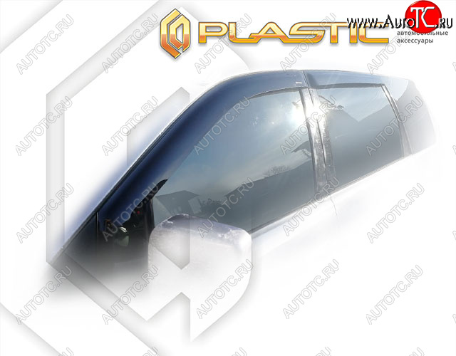 2 169 р. Ветровики дверей CA-Plastic Mitsubishi Space Wagon N94W (1998-2005) (Classic полупрозрачный, Без хром. молдинга)  с доставкой в г. Калуга