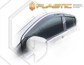 2 079 р. Ветровики дверей CA-Plastic  Subaru Pleo Plus  LA300F, LA310F (2012-2017) (Classic полупрозрачный)  с доставкой в г. Калуга. Увеличить фотографию 1