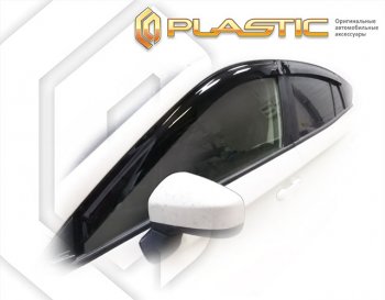 2 169 р. Дефлектора окон CA-Plastic  Subaru Impreza  GT (2019-2024) (Classic полупрозрачный, Без хром. молдинга)  с доставкой в г. Калуга. Увеличить фотографию 1