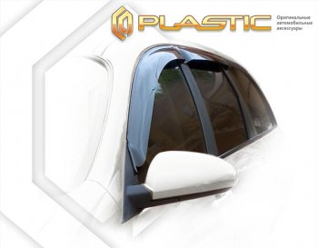 2 079 р. Дефлектора окон CA-Plastic Nissan Primera 3 универсал P12 (2002-2008) (Classic полупрозрачный, Без хром. молдинга)  с доставкой в г. Калуга. Увеличить фотографию 1
