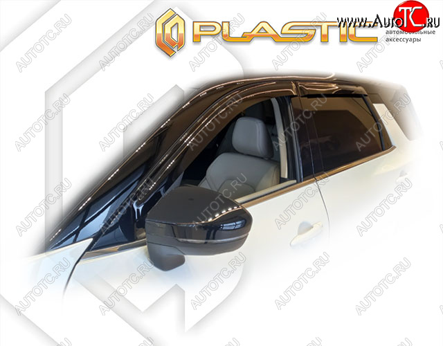 2 079 р. Ветровики дверей CA-Plastic  Nissan Pathfinder  5 R53 (2021-2024) (Classic полупрозрачный)  с доставкой в г. Калуга