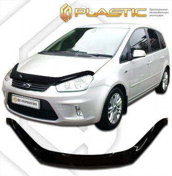 Дефлектор капота (exclusive) CA-Plastic Ford (Форд) C-max (С-макс)  Mk1 (2007-2010) Mk1 рестайлинг