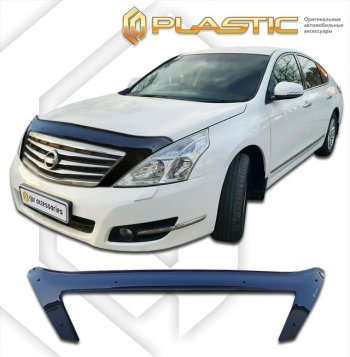 Дефлектор капота (exclusive) CA-Plastic Nissan (Нисан) Teana (Тиана)  2 J32 (2008-2014) 2 J32 дорестайлинг, рестайлинг