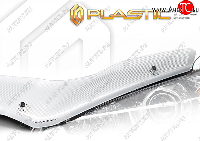 2 799 р. Дефлектор капота CA-Plastic Exclusive  Nissan Dualis (2007-2014) (Шелкография серебро)  с доставкой в г. Калуга
