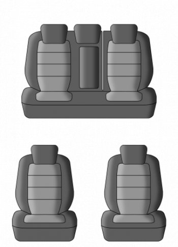 6 499 р. Чехлы сидений (жаккард, 60/40, раздельная задняя спинка, подлокотник, 3Г-образ.подголовника) Lord Autofashion Дублин Renault Arkana (2019-2024) (Чёрный, Ёж красный)  с доставкой в г. Калуга. Увеличить фотографию 3