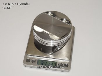 17 999 р. Поршни (KIA, Hyundai 2,0 G4KD под кольца 1,2/1,2/2,0) СТИ Hyundai Elantra HD (2006-2011) (диаметр поршня: 86,00 мм)  с доставкой в г. Калуга. Увеличить фотографию 4