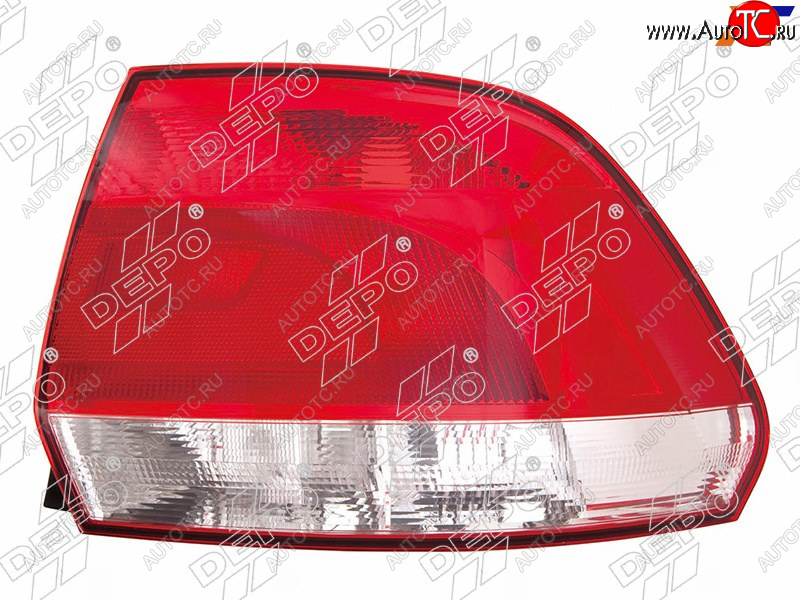 5 599 р. Правый фонарь задний DEPO  Volkswagen Polo  5 (2009-2015)  с доставкой в г. Калуга