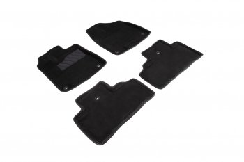5 999 р. Комплект ковриков в салон (ворс) Seintex 3D  Acura MDX  YD3 (2013-2021) (черные)  с доставкой в г. Калуга. Увеличить фотографию 1