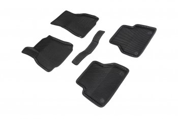 Коврики в салон EVA (3D, ромб, чёрные) Seintex Audi A6 (C8) универсал дорестайлинг (2018-2024)