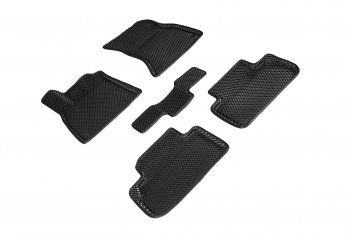 Коврики в салон EVA (3D, ромб, чёрные) Seintex Audi Q5 FY рестайлинг (2020-2024)