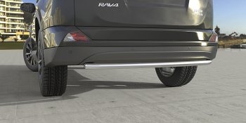 Защита заднего бампера (диаметр 57 мм) Arbori Toyota RAV4 XA40 5 дв. рестайлинг (2015-2019)