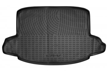 Коврик в багажник (нижний, без сабвуфера, полиуретан, чёрный) HONDA Honda CR-V RW,RT дорестайлинг (2016-2020)