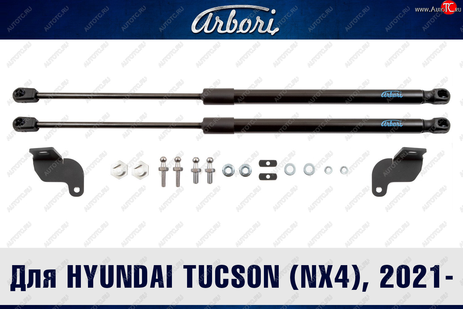 2 779 р. Упоры капота Arbori  Hyundai Tucson  4 NX4 (2020-2022)  с доставкой в г. Калуга