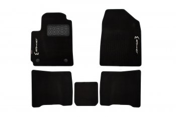 Комплект ковриков в салон (чёрные, текстиль) Element Chery Bonus 3 (A19) седан (2013-2016)