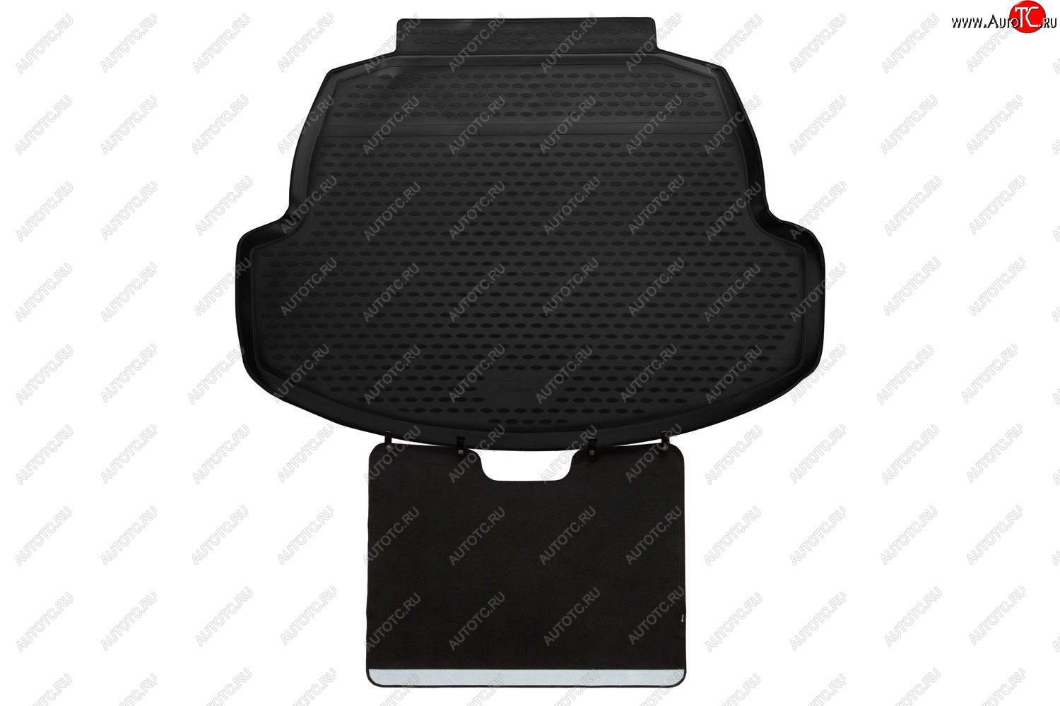 5 249 р. Коврик в багажник (с функцией защиты бампера Standard, полиуретан, чёрный) Element  Toyota Corolla  E210 (2018-2022)  с доставкой в г. Калуга