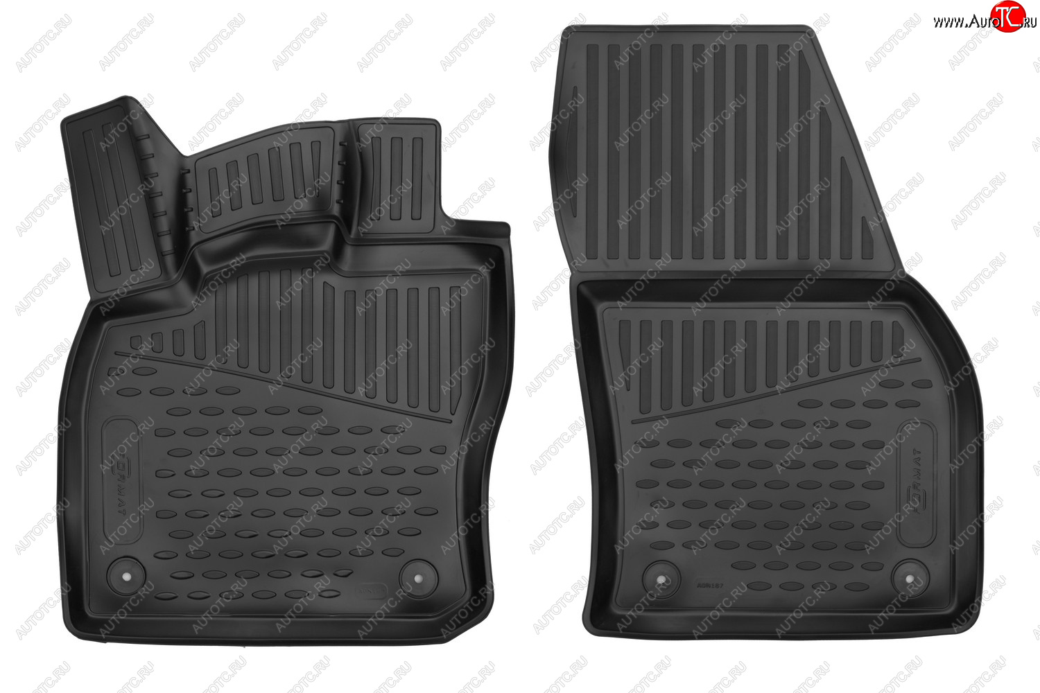 3 499 р. Коврики салона (полиуретан) Element 3D Volkswagen Caddy (2020-2024) (Чёрные)  с доставкой в г. Калуга
