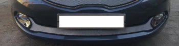 3 399 р. Защитная сетка радиатора в бампер (ячейка 3х7 мм, низ) Стрелка11 Стандарт  KIA Ceed  2 JD (2012-2016) (хром)  с доставкой в г. Калуга. Увеличить фотографию 1
