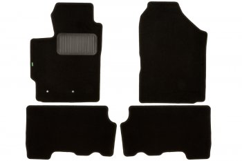 Комплект ковриков в салон (АКПП, чёрные, текстиль) Klever Standard Toyota Yaris XP90 дорестайлинг, хэтчбэк 5 дв. (2005-2008)