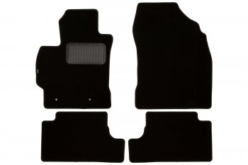 4 489 р. Комплект ковриков в салон (чёрные, текстиль) Klever Standard  Toyota Corolla  E140 (2007-2013)  с доставкой в г. Калуга. Увеличить фотографию 1