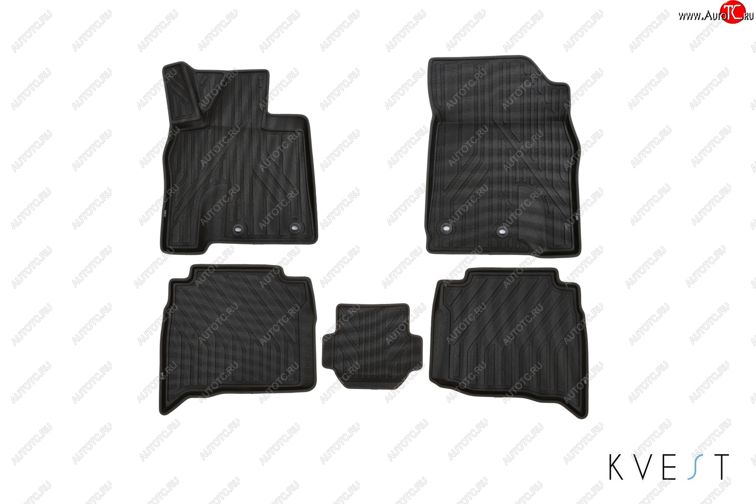 5 349 р. Комплект ковриков в салон Kvest 3D (полистар основа - чёрная. кант - серый) Lexus LX 450d J200 (2015-2024)  с доставкой в г. Калуга