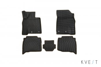 5 999 р. Комплект ковриков в салон Kvest 3D (полистар основа - чёрная. кант - бежевый)  Lexus LX ( 450d,  570) (2015-2024)  с доставкой в г. Калуга. Увеличить фотографию 1