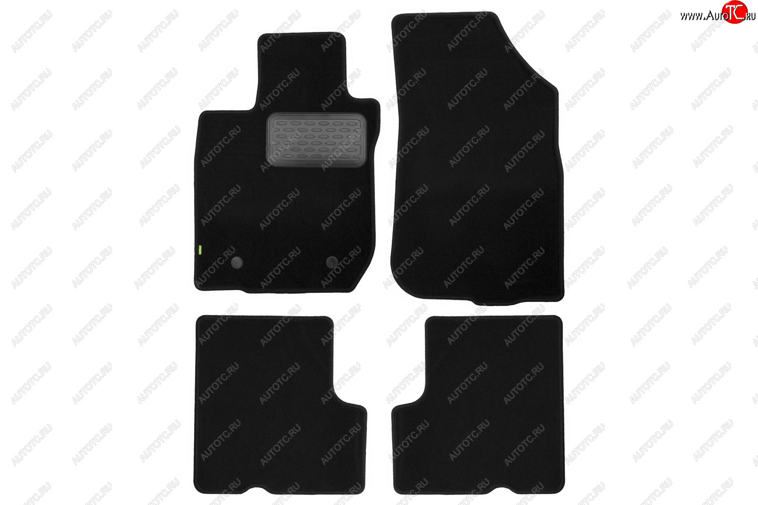 319 р. Комплект ковриков в салон (чёрные, текстиль) Klever Standard Renault Sandero Stepway (BS) (2010-2014)  с доставкой в г. Калуга
