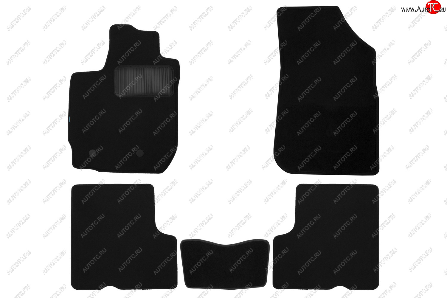 5 449 р. Комплект ковриков в салон (чёрные, текстиль) Klever Premium  Renault Duster  HM (2020-2024) (Чёрные)  с доставкой в г. Калуга