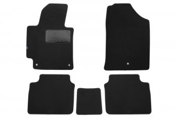 429 р. Коврики салона (текстиль) Klever Premium  Hyundai Elantra  MD (2013-2016) (Чёрные)  с доставкой в г. Калуга. Увеличить фотографию 1