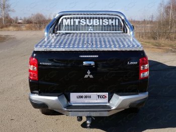 64 999 р. Крышка багажника (алюминий) TCC Mitsubishi L200 5 KK,KL рестайлинг (2018-2022)  с доставкой в г. Калуга. Увеличить фотографию 1