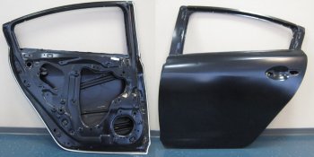 18 999 р. Левая дверь задняя BodyParts Mazda 6 GJ дорестайлинг седан (2012-2015) (Неокрашенная)  с доставкой в г. Калуга. Увеличить фотографию 1