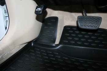 1 559 р. Коврики салона Element (передние, 2 штуки, полиуретан) Toyota Camry XV55 1-ый рестайлинг (2014-2017)  с доставкой в г. Калуга. Увеличить фотографию 2
